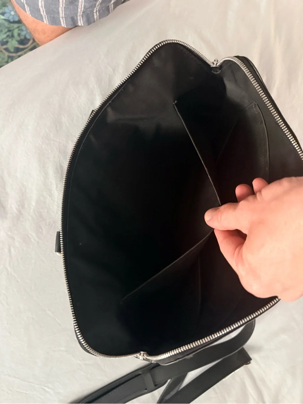 Louis Vuitton Black Damier Laptop Briefcase